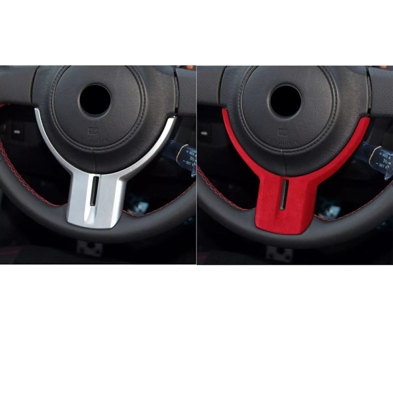 Subaru BRZ, Toyota GT86 1pc Red Leather Steering Wheel Cover (2012-2020)