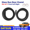 Glass Run Door Channel Rubber Pair Fits Datsun Sunny B110 KB110 1200 2D SED D05