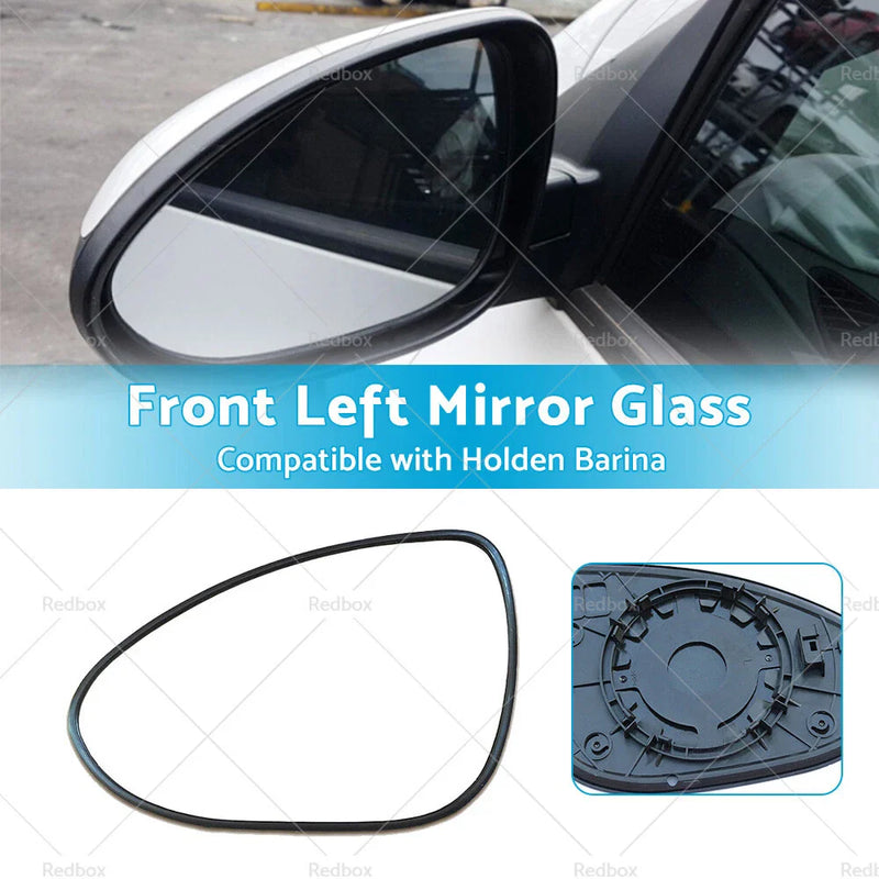 Holden Barina Left Mirror Glass w/ Back Plate (2011-2023)