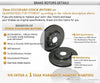 Toyota Tarago 2 x Rear Disc Brake Rotors (1990–2000)