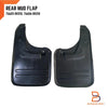 Toyota Hilux MK6 MK7 SR5 Black Rubber Rear Mud Flap Splash Guard (05-14)