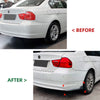 BMW 3 Series E90 (2005-2012) Gloss Black Rear Bumper Side Splitter Trim