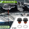 Car Motorcycle 2 x Aluminum Oil Drain Plug with Gasket