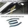 Lexus NX250 NX350 NX350h NX450h+ 2022-2024 Black Set Window Deflectors