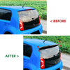 VW UP, SEAT Mii, Skoda Citigo 1x Carbon Fiber Rear Boot Spoiler Lip (11-)