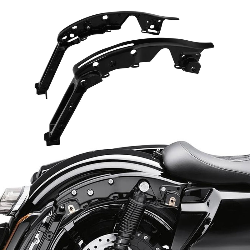 Harley Touring Road Glide Gloss Black Rear Fender Support Kit (2014 - 2025)