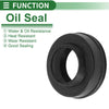 Make Model Oil Seal 6x10x3mm NBR Rubber Black 5 Pcs