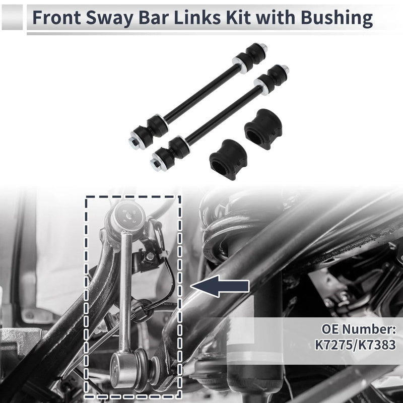 Dodge Ram 1500 Front Stabilizer Bar Links 2 x Pcs Bushing (2002-2023)
