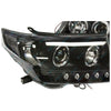 Toyota Landcruiser 200 Series Angel Eye Projector BLACK 2 x Headlights