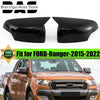Ford Ranger (2015-2023) Gloss Black OX Horn Cover Trim Rear View Side Mirror