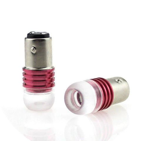2x Strobe Flashing Red 1157 2357 LED Car Motorcycle Tail Brake Light Lamp Bulb