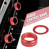 Honda Civic 4pcs Red Air Conditioner Shift Knob Covers (2022)