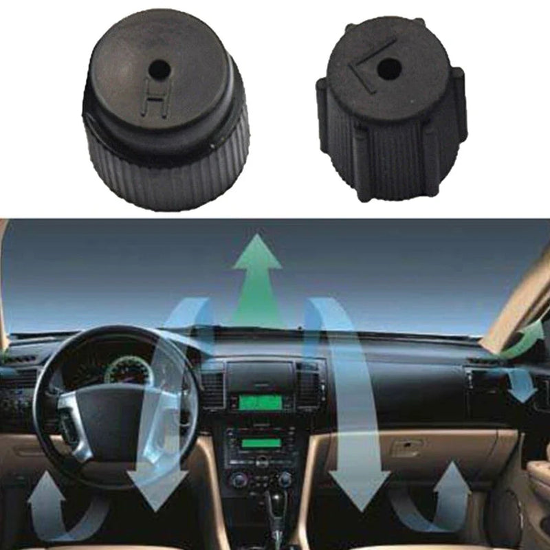 Car AC System Valve Cap Set 16mm & 13mm Covers