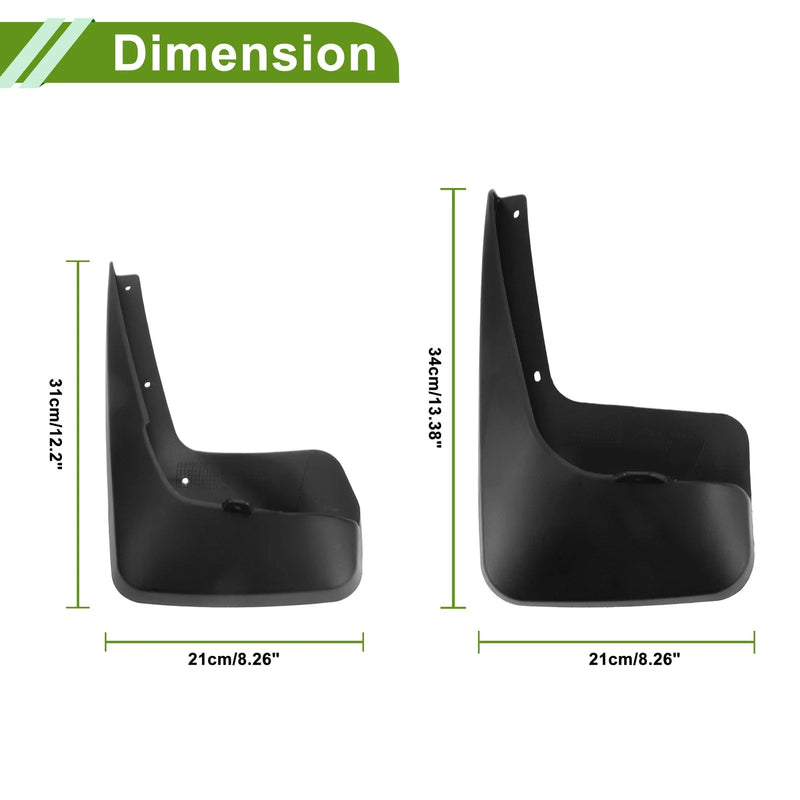 Dodge Town & Country Mud Flaps Splash Guards Set (2011-2017)
