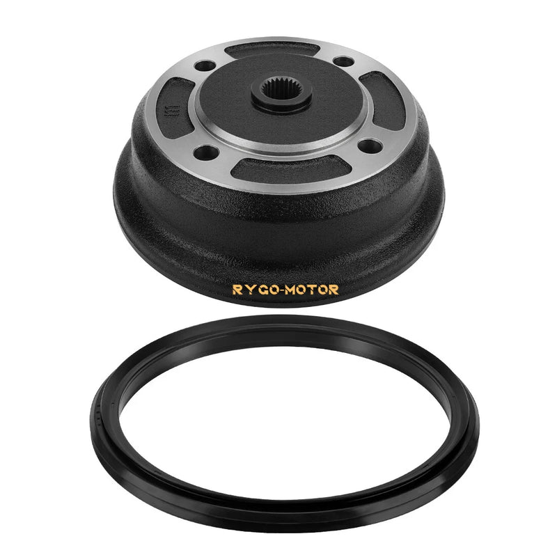 Kawasaki Mule 3010 Front Brake Drum Wheel Hub & Seal (2001–2008)