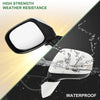 Honda Civic 2012-2013 Manual Folding White Left Side Door Mirror Replacement