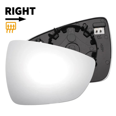 Ford Focus Right Side Heated White Mirror Glass (2018-2023)