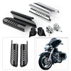Harley Touring FLHT Black Front Fork Lower Leg Deflectors (2000-2013)