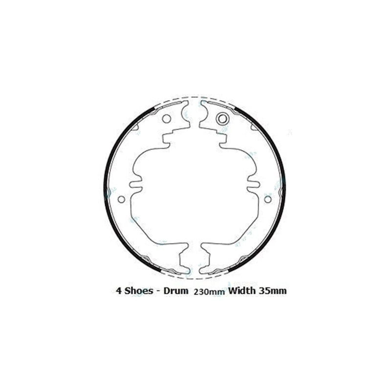 Landcruiser 80 Series Hand Brake Shoes & Springs (1992-1998)