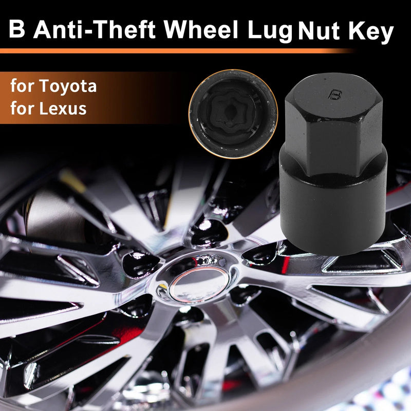 Toyota / Lexus Locking Nut Key Socket Removal Tool B Wheel Lock Lug Nut