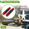Motorcycle Grips 7/8" 22mm Hand Grips Rubber Red