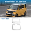 Suzuki Spacia Custom (2017-2024) Silver Front Row Light Trim Bezel