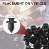 Honda CR-V, CR-Z 20 x Front Fender Skirt Clips (1997-2020, 2011-2016)