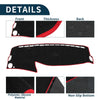 Mercedes Benz S Class W222 2014-2020 Black Red Dashboard Cover Mat