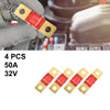 Automotive Marine Audio Video System 4pcs 50A 32V Bolt on AMI Fuses Red