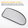 Ford Focus Right Side White Mirror Glass (1998-2004)
