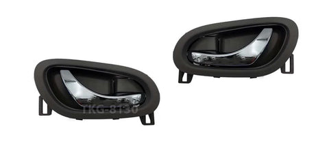 Nissan Navara NP300 D23 2 x Inner Door Handles Black Chrome (2015-2023)