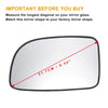 Hyundai Santa Fe Left Side Heated White Mirror Glass (2007-2012)