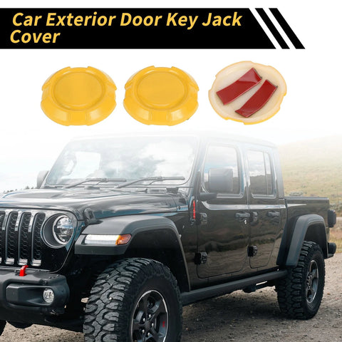 Jeep Wrangler JL JLU Sport 3 x Exterior Door Key Jack Covers (2018-2022)