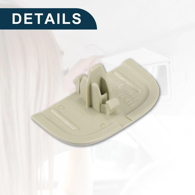 Ford (2015-2023) Beige 1 x Set Makeup Mirror Cover Sun Visor Cap Clip