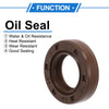 MakeModel Oil Seal 16x28x7mm FKM Rubber Brown 2 x