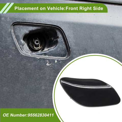Porsche Cayenne Turbo (2003-2010) - Black Cap Washer Nozzle Cover