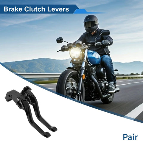 Kawasaki ZX6R ZX 6R 636 ZX-6R Black Adjustable Short Brake Clutch Levers