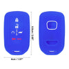 Honda Accord Civic CR-V 5 Button Key Fob Cover Case Blue (2016-2023)
