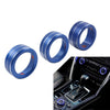Mazda 3, CX-5 Blue AC Climate Control Knob Ring Covers (2014-2019)