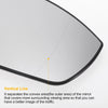 Ford Grand C-Max Right Side White Heated Mirror Glass (2010-2019)