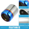 Mazda 6 2013-2017 Silver Blue Stainless Steel Exhaust Tip