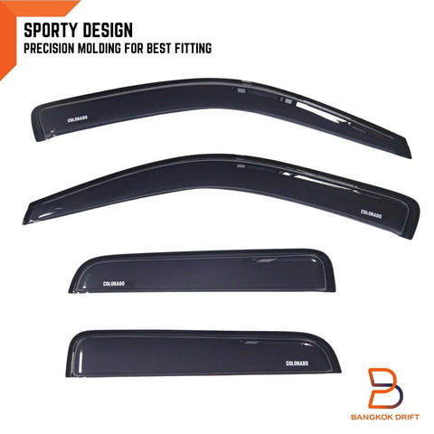 Holden Colorado RC Dual Cab Ute Weathershields Window Visors (2008-2012)