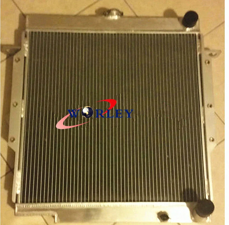 Land Cruiser 75 Series Aluminum Radiator + Fan + Blue Hose (1985-1990)