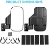 Polaris, Kawasaki UTV Rear View Side Mirrors 1.75" 2" Roll Bar Clamp