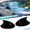 BMW 330xi 1 Pair Door Wing Rearview Side Mirror Cover Cap Black (2005-2006)