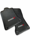 McLaren 650S Black Carbon Fiber Leather Floor Mats Set (2014-2019)