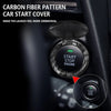 Car Engine Start Stop Button Dashboard Carbon Fiber Cover Sticker