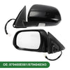Toyota Highlander (2008-2013) Manual Folding Gloss Black Left Side Door Mirror