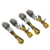 Motorcycle - Amber 4 x Mini 12V LED Turn Signal Lights