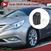 Hyundai Sonata 2011-2014 Black Beige Faux Leather Gear Shift Knob Cover